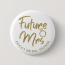 Recherche de nuptiales de douche badges Bride