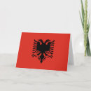 Recherche de drapeau albanais cartes postales Rouge