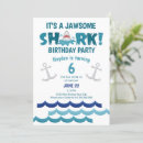Recherche de poissons anniversaire invitations Requin