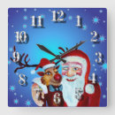 Suche nach santa wanduhren Schneeflocke