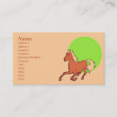 Recherche de profil cheval cartes visite Animaux