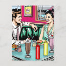 Recherche de milk shake cartes postales Rétro