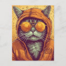 Recherche de chat lunettes soleil cartes postales Cool