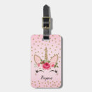 Recherche de licorne rose bagages étiquettes Anniversaire