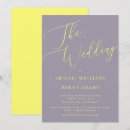 Recherche de jaune et lavande invitations Pour elle