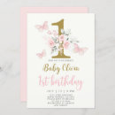 Suche nach 1 geburtstag einladungen Rosa und gold