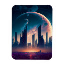 Recherche de science fiction magnets Ville