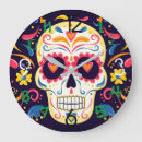 Recherche de crâne coloré horloges Jour des morts