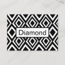 Recherche de motif diamant noir cartes visite Géométrique