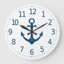 Recherche de ancre nautique horloges Bleu marine