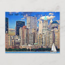 Recherche de bâtiments new york cartes postales Skyline