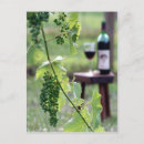 Recherche de raisins cartes postales Bouteille