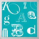 Suche nach blau kinder poster Alphabet