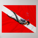 Recherche de drapeau de plongée posters Plongée sous marine