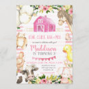 Recherche de ferme de anniversaire invitations Girl