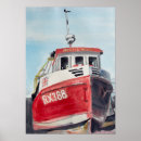 Suche nach rotes boot poster Fischerboot