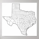 Recherche de carte du comté posters Le texas