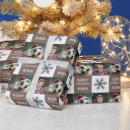 Suche nach schneeflocken geschenkpapier Foto
