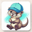 Recherche de loutre dessous de verres Mignon