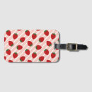 Recherche de fraises rouges bagages étiquettes Motif de fruits