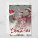 Recherche de mon premier noël invitations Bébé