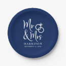 Recherche de navy wedding assiettes Chic