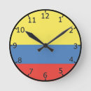 Recherche de drapeau de la colombie horloges Pays