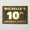 Recherche de de 10 ans anniversaire invitations Rustique
