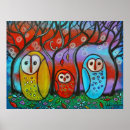 Suche nach eule im baum poster Fantasie