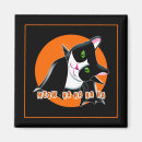 Recherche de chat noir blanc magnets Halloween