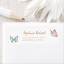 Suche nach rosa schmetterling rücksende aufkleber Babydusche