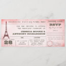 Recherche de visite eiffel invitations Rose
