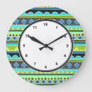 Recherche de bleu au néon horloges Motif