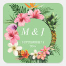 Recherche de destination mariage autocollants Monogramme