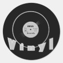 Recherche de vinyl record autocollants Musique