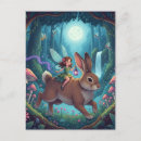 Recherche de lapin magique cartes postales Fée