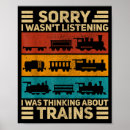 Recherche de conducteur de train posters Drôle
