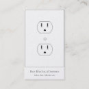 Recherche de débouché électrique cartes visite Affaires