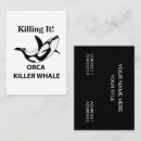 Suche nach orca visitenkarten Fisch