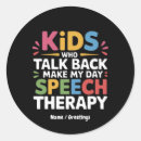 Recherche de langage autocollants Orthophoniste