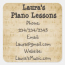 Recherche de leçon autocollants Musique