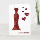 Recherche de robe longue cartes postales Rouge