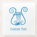 Recherche de illustrations antiques dessous de verres Bleu