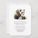 Recherche de panda baby shower invitations Bébé