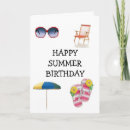 Recherche de parasol vœux cartes Été