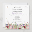 Recherche de pourpres baby shower invitations Botanique