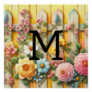 Recherche de fleurs jaunes posters Aquarelle