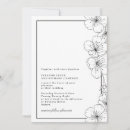 Recherche de floral noir et blanc invitations Botanique