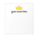 Suche nach krone notizblock Personalisiert