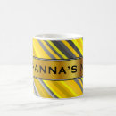 Recherche de jaune et gris tasses Rayures